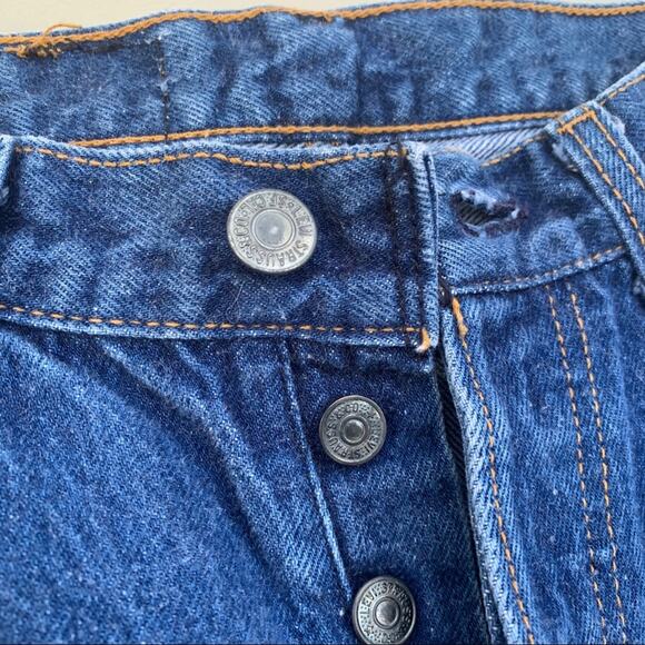 Vintage 80s Ladies Levi’s 501 button fly original fit straight leg jeans Size 9 - Picture 5 of 8